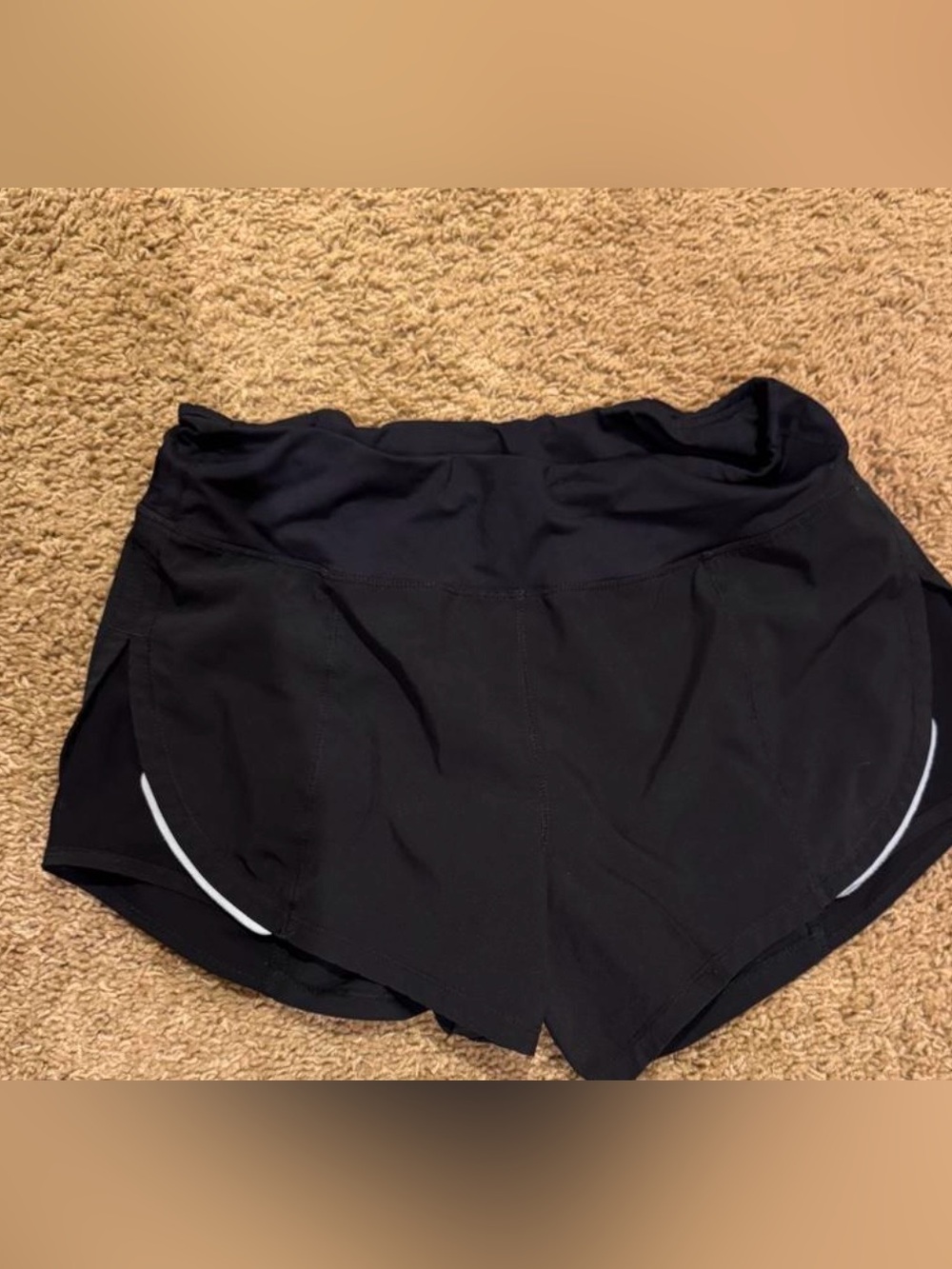 Zyia black lined running shorts